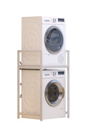 Hanah Home C7 Armario para Lavadora, Blanco, 70x116x60 cm, Diseño Moderno y Duradero para Lavadero